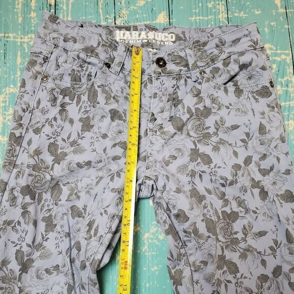 Parasuco flowered stretch pants / jeans 27 - Picture 7 of 7